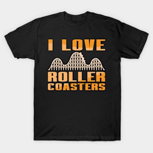 I Love Rollercoasters T-Shirt